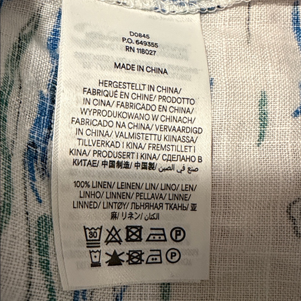 Boden Cleo Linen dress, NWT in Amalfi Coast pattern - Picture 6 of 7